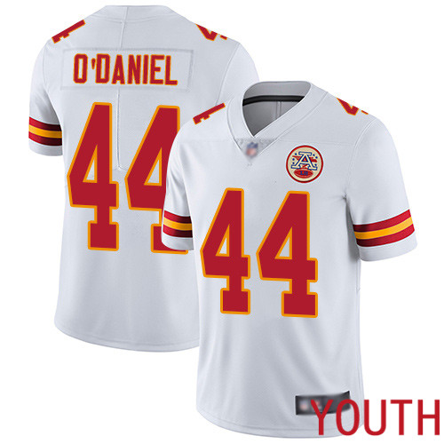 Youth Kansas City Chiefs #44 ODaniel Dorian White Vapor Untouchable Limited Player Nike NFL Jersey->nfl t-shirts->Sports Accessory